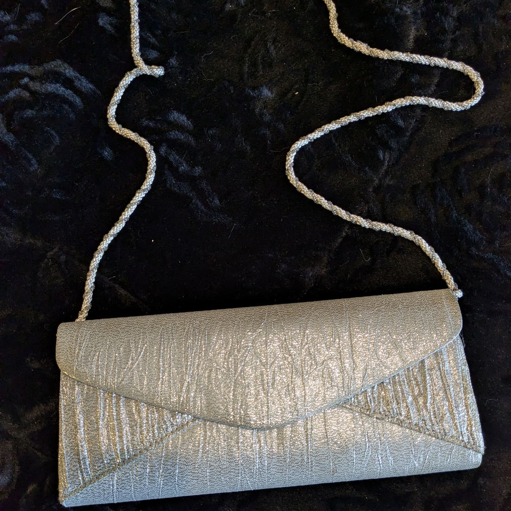 Elegant Silver Clutch Bag